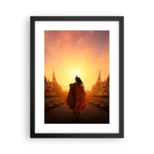 Pôster com moldura preta - Em paz para a eternidade - 30x40 cm