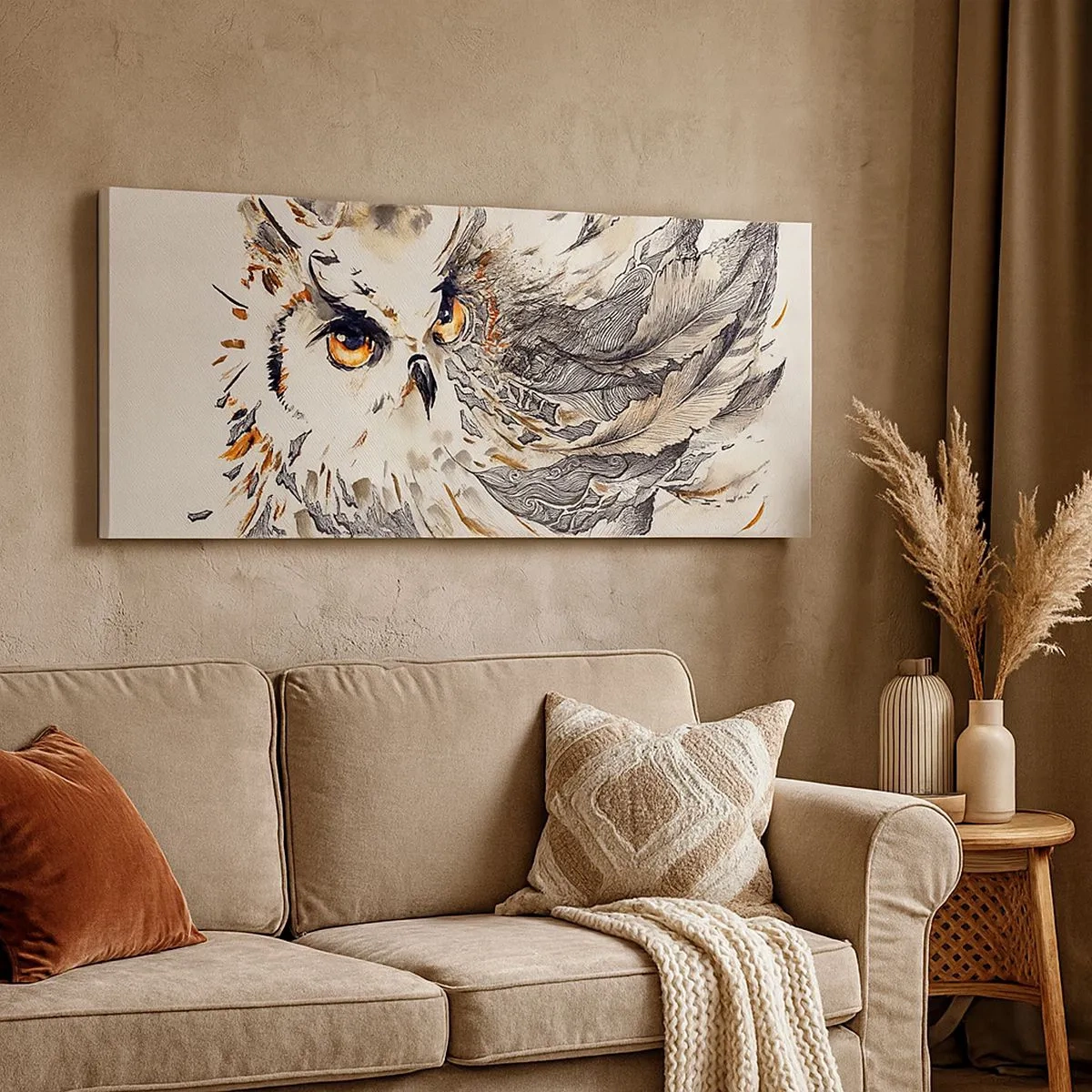 Quadro em tela - Ela veio do mundo da magia - 100x40 cm