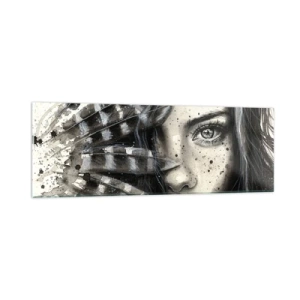 Quadro em vidro - Beleza selvagem - 90x30 cm