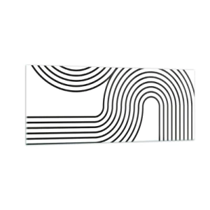 Quadro em vidro - Na curva - 100x40 cm