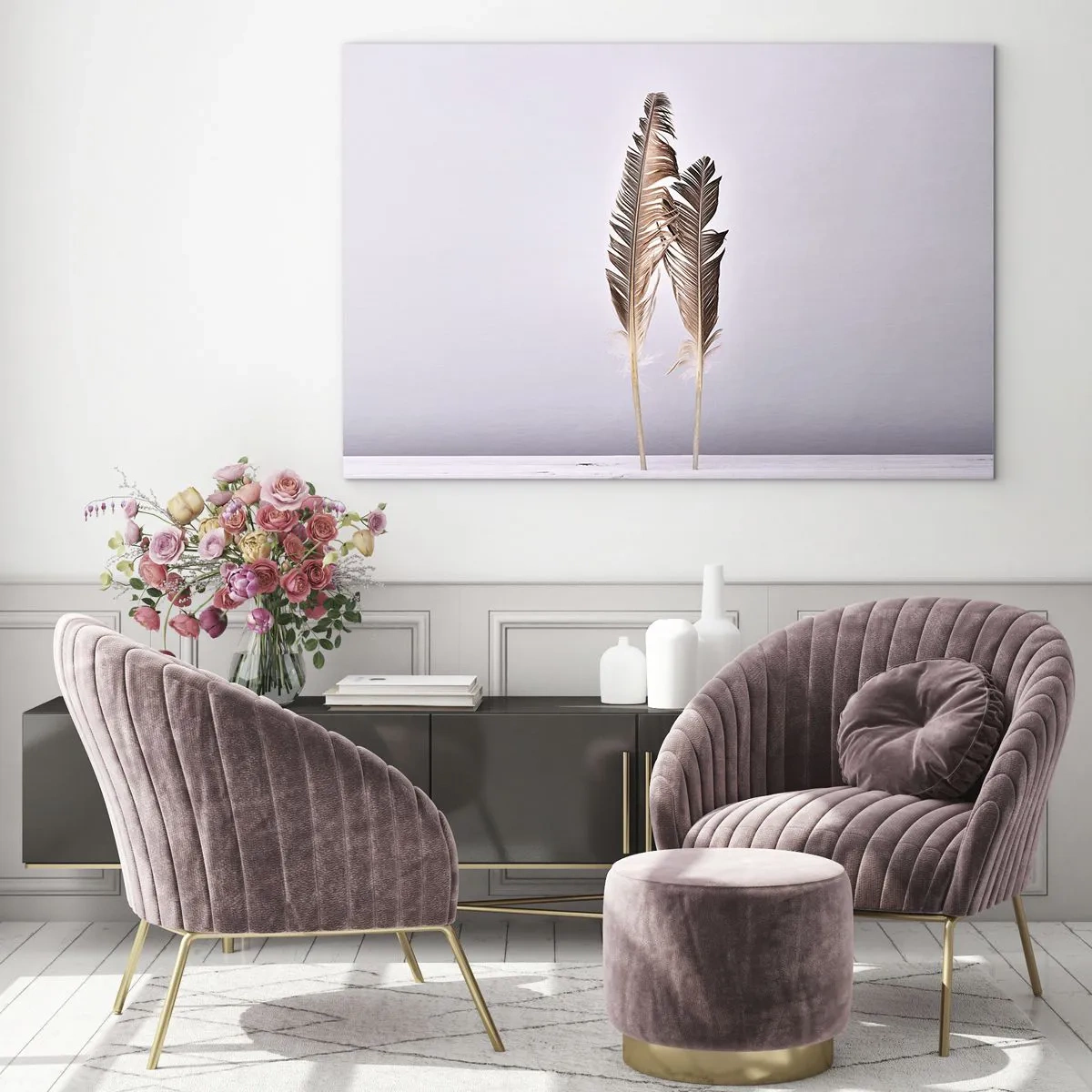 Quadro em vidro - Contra o nada - 120x80 cm