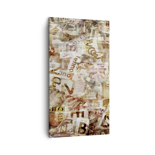 Quadro em tela - Unificando a conversa fiada - 45x80 cm