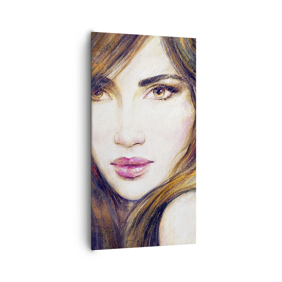 Quadro em tela - O que estás a pensar - 65x120 cm