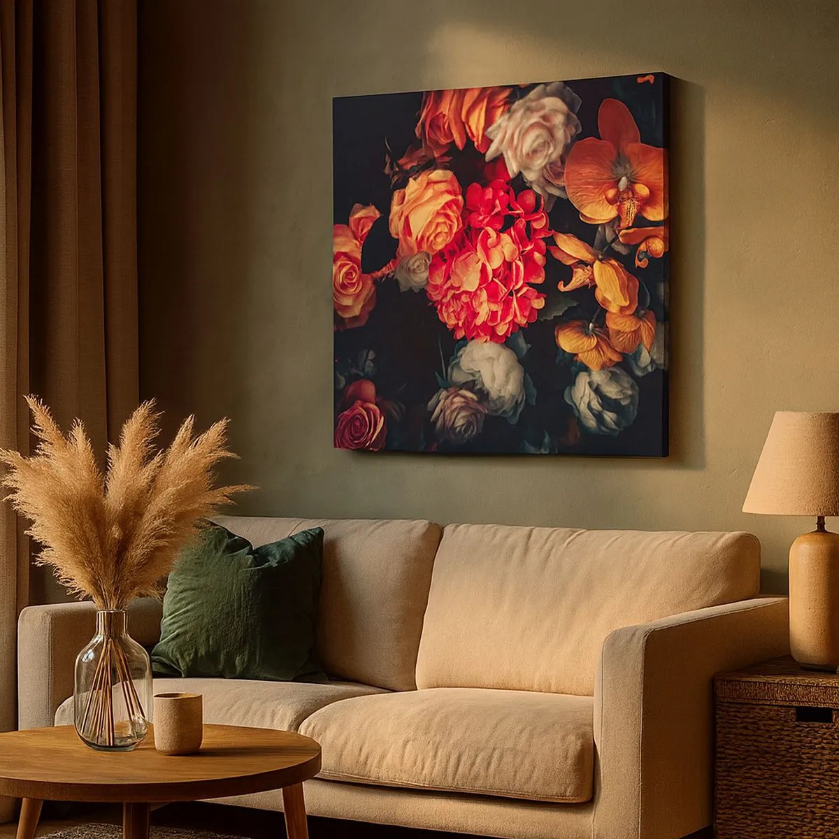 Quadro em tela - Como nos mestres holandeses - 30x30 cm