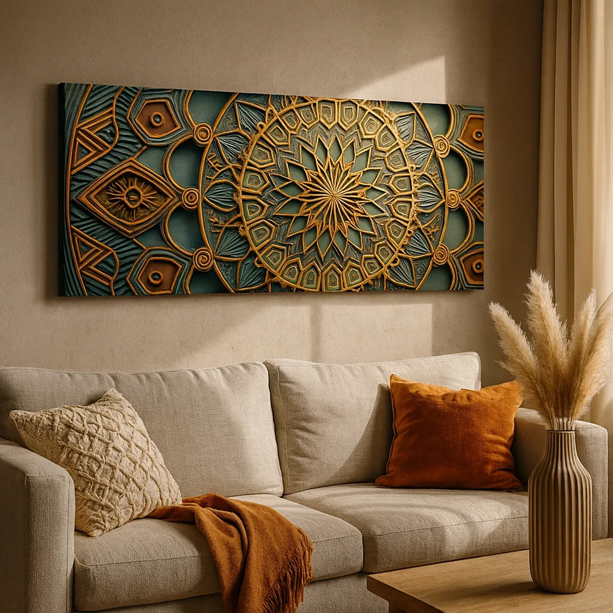 Quadro em tela - Em uma atmosfera árabe - 30x30 cm