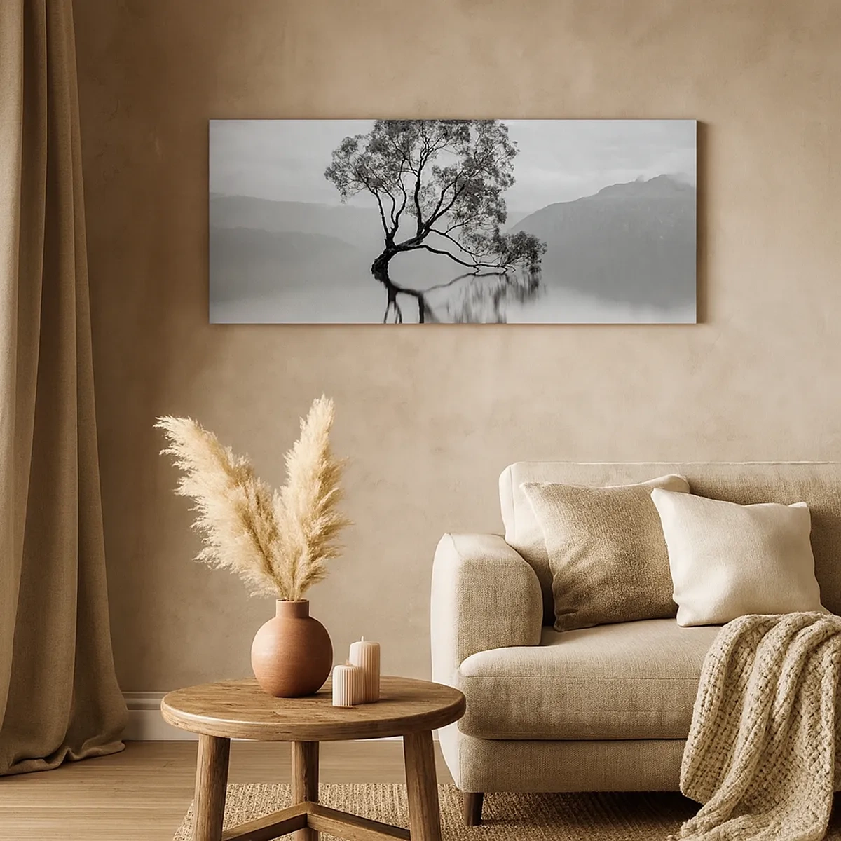 Quadro em tela - Existe um país assim - 30x30 cm