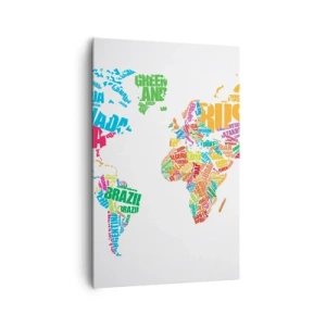 Quadro em tela - Quero conhecer todos - 80x120 cm