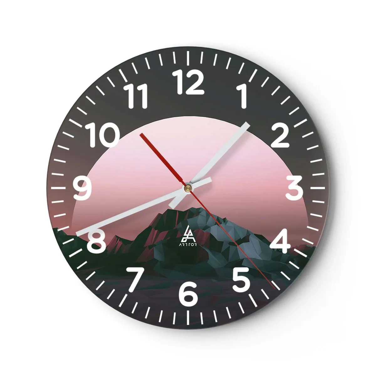 Relógio de parede - Relógio em vidro - Numa galáxia vizinha - 30x30 cm