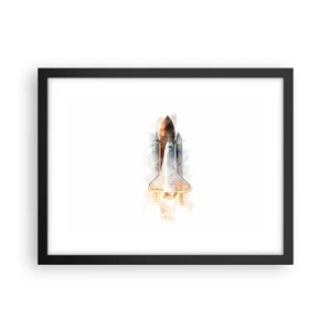 Pôster com moldura preta - Exploradores para iniciantes - 40x30 cm