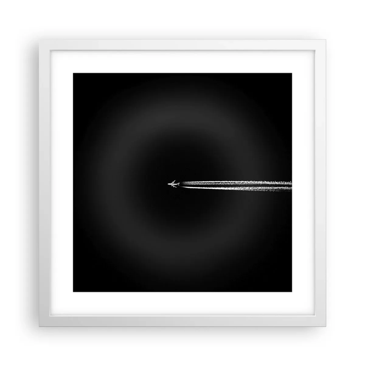 Pôster em moldura branca - Em outra dimensão - 40x40 cm