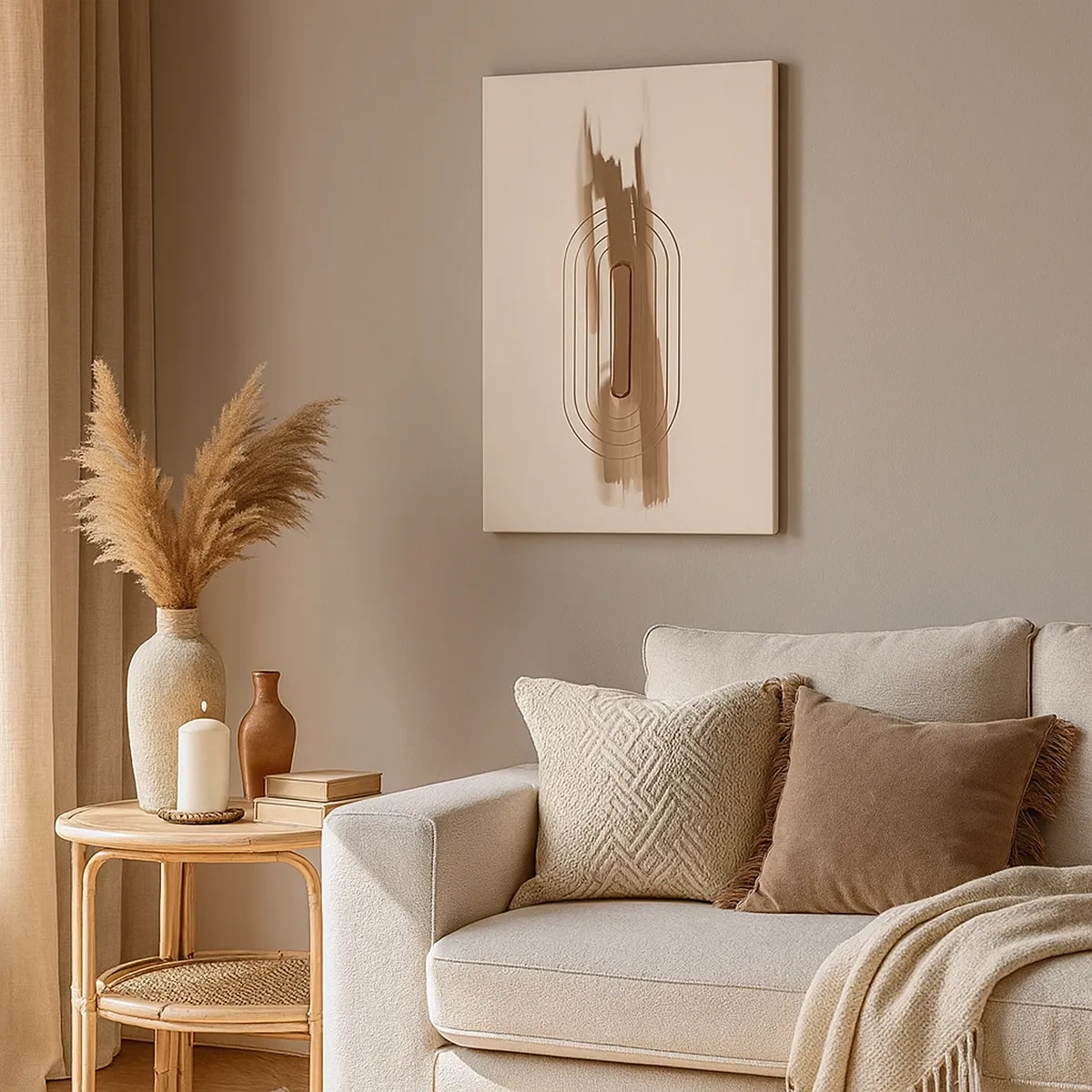 Quadro em tela - Um sopro de cinza - 50x70 cm