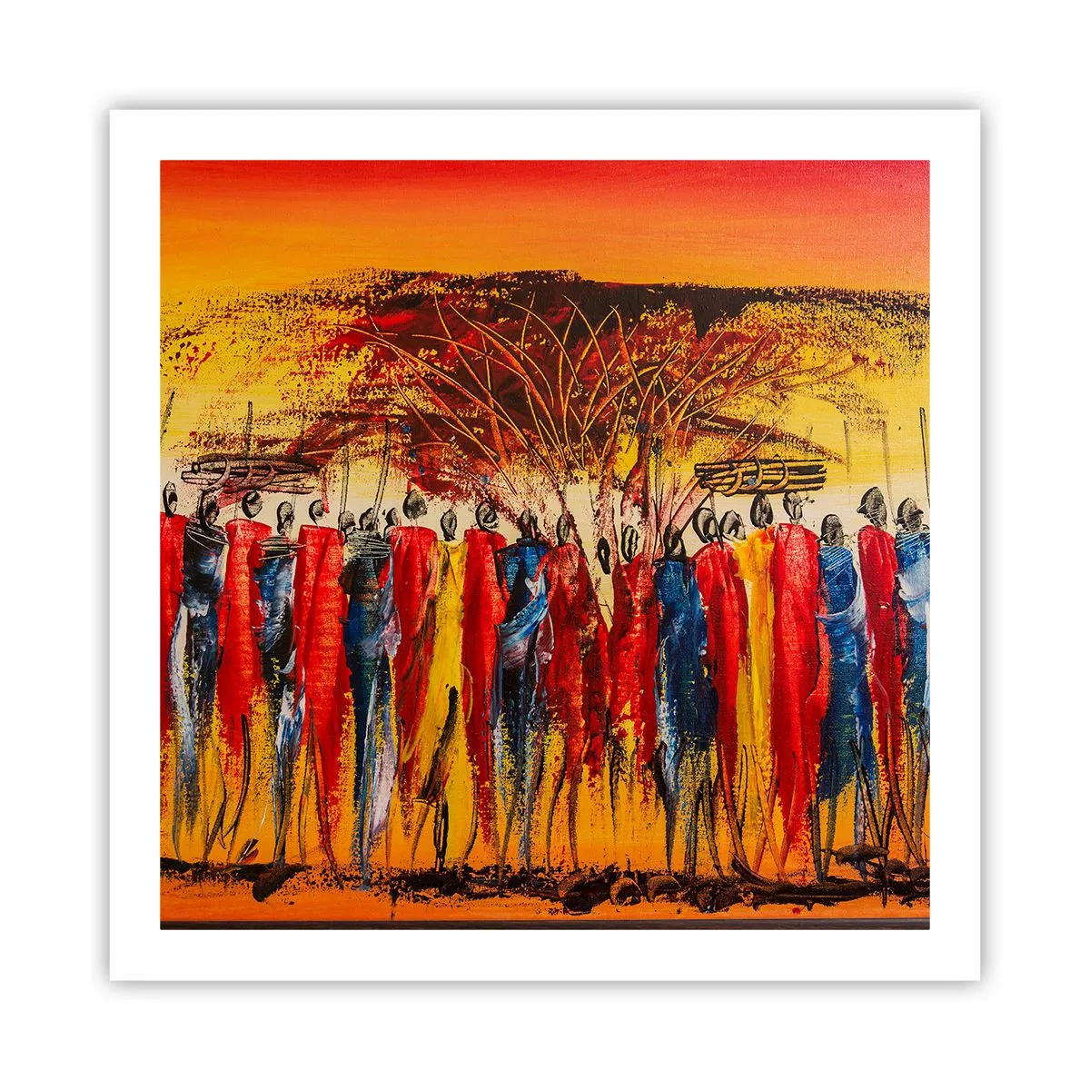 Pôster - Lá, lá, lá vão eles - 60x60 cm