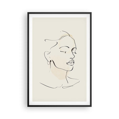 Pôster com moldura preta - Uma certa linha - 61x91 cm