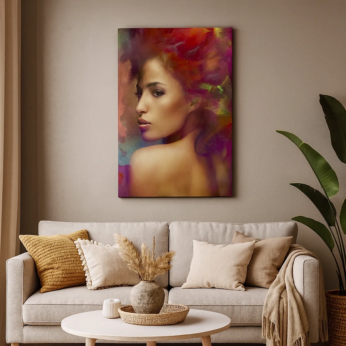 Quadro em tela - Mais bonito do que um arco-íris, tão delicado como um nevoeiro - 50x70 cm