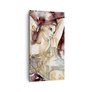 Quadro em tela - Em lilás - 55x100 cm