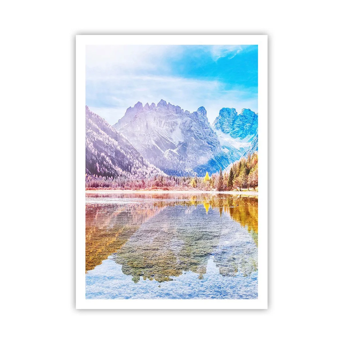 Pôster - E nas montanhas é outono - 70x100 cm