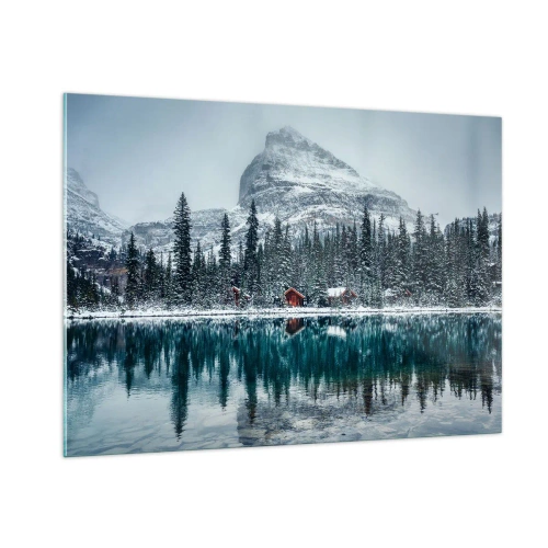 Quadro em vidro - Retiro canadense - 100x70 cm