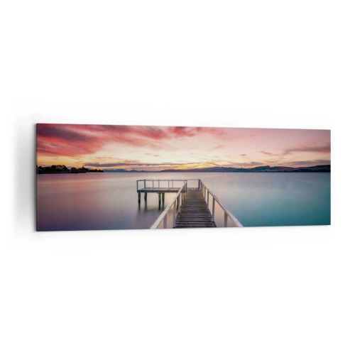 Quadro em tela - A chama suave da noite - 160x50 cm