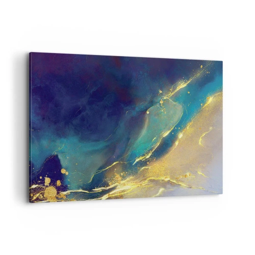 Quadro em tela - Piscina dourada - 120x80 cm