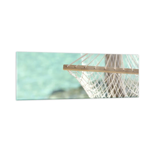 Quadro em vidro - Hora de relaxar - 90x30 cm