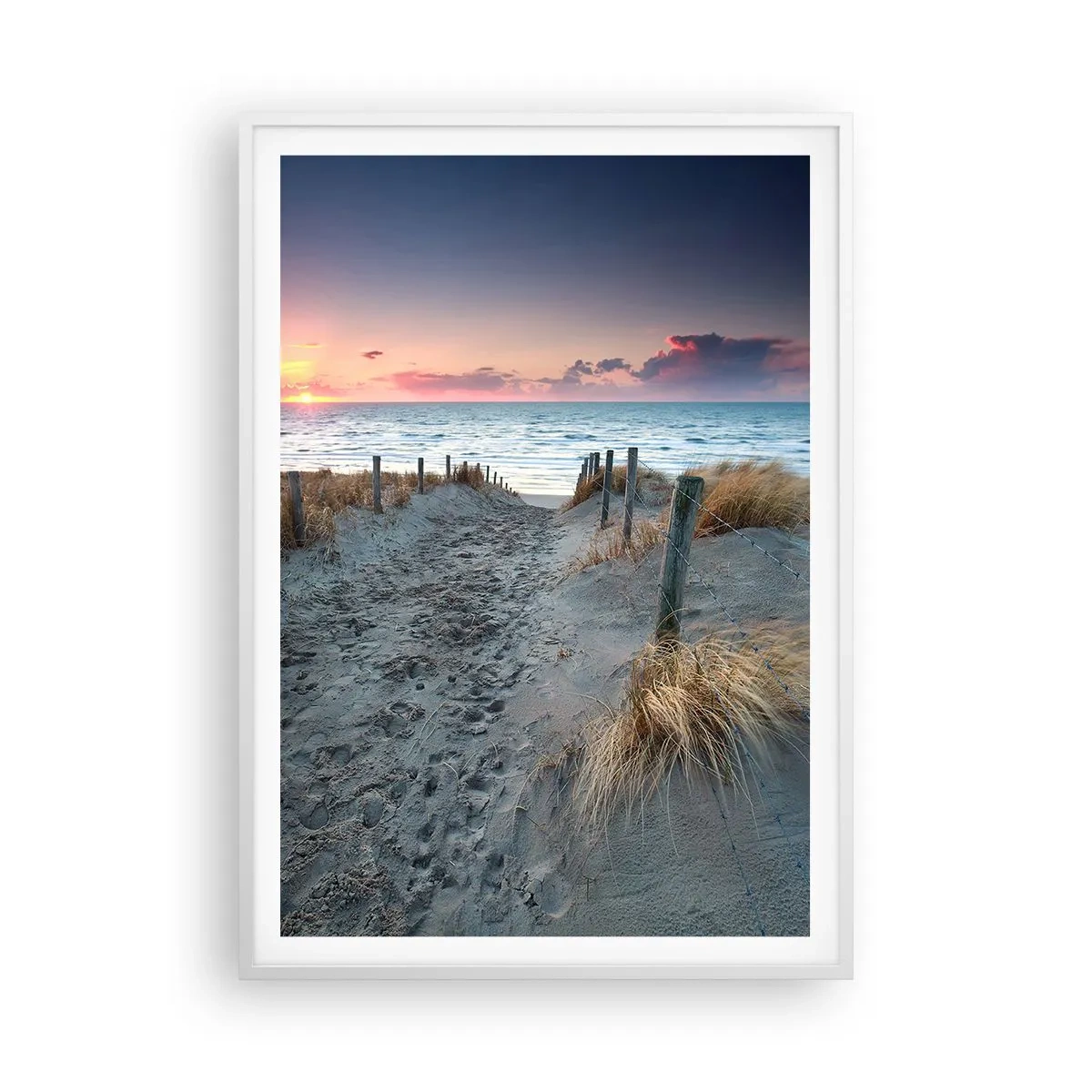 Pôster em moldura branca - Derramou um arco-íris de esplendor radiante.... - 70x100 cm