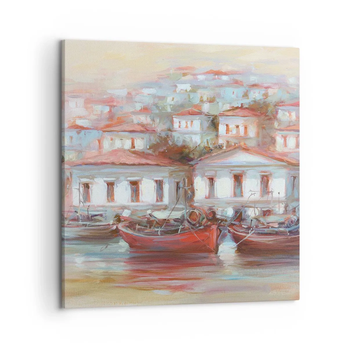 Quadro em tela - Cidade feliz - 50x50 cm