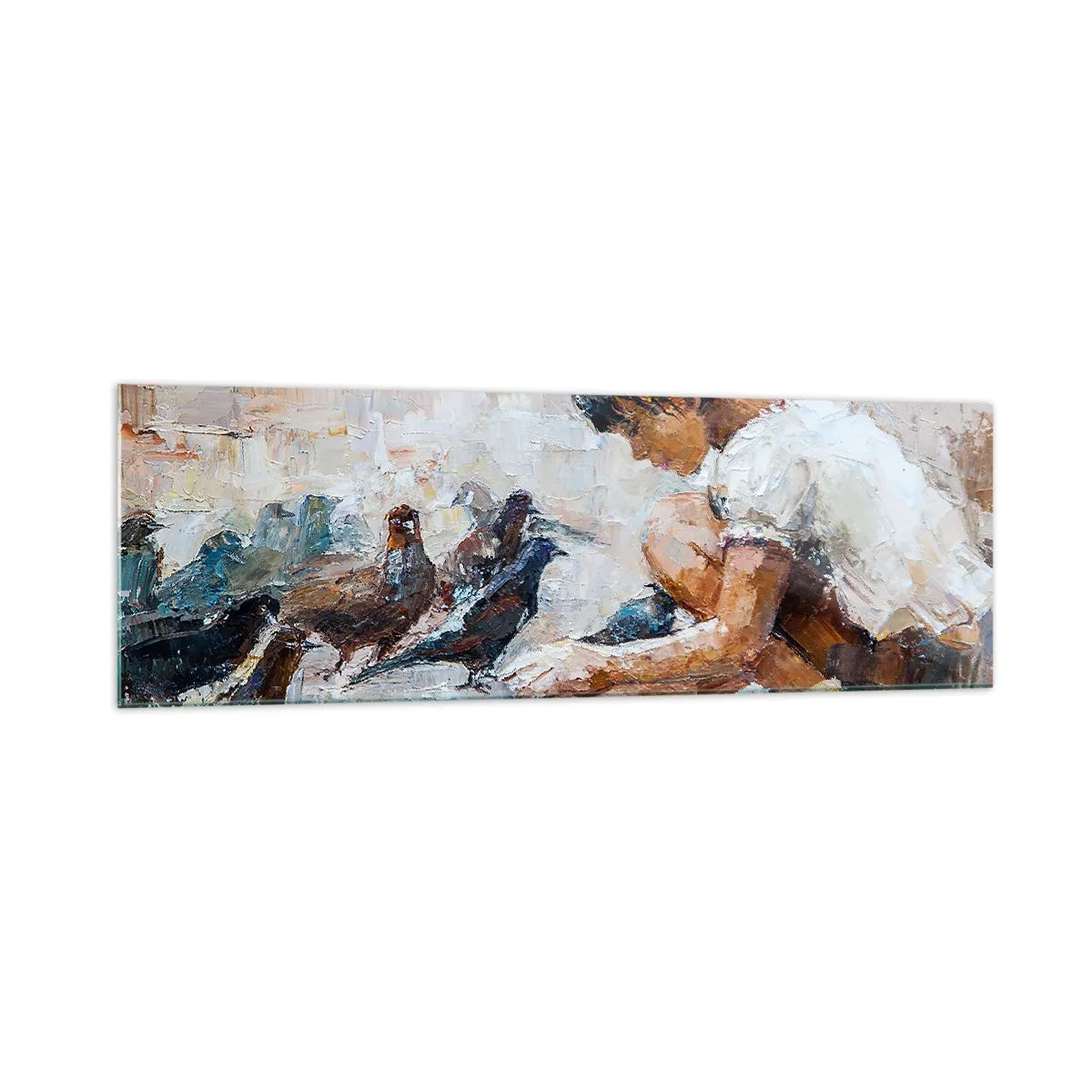 Quadro em vidro - Pequenos e queridos - 160x50 cm