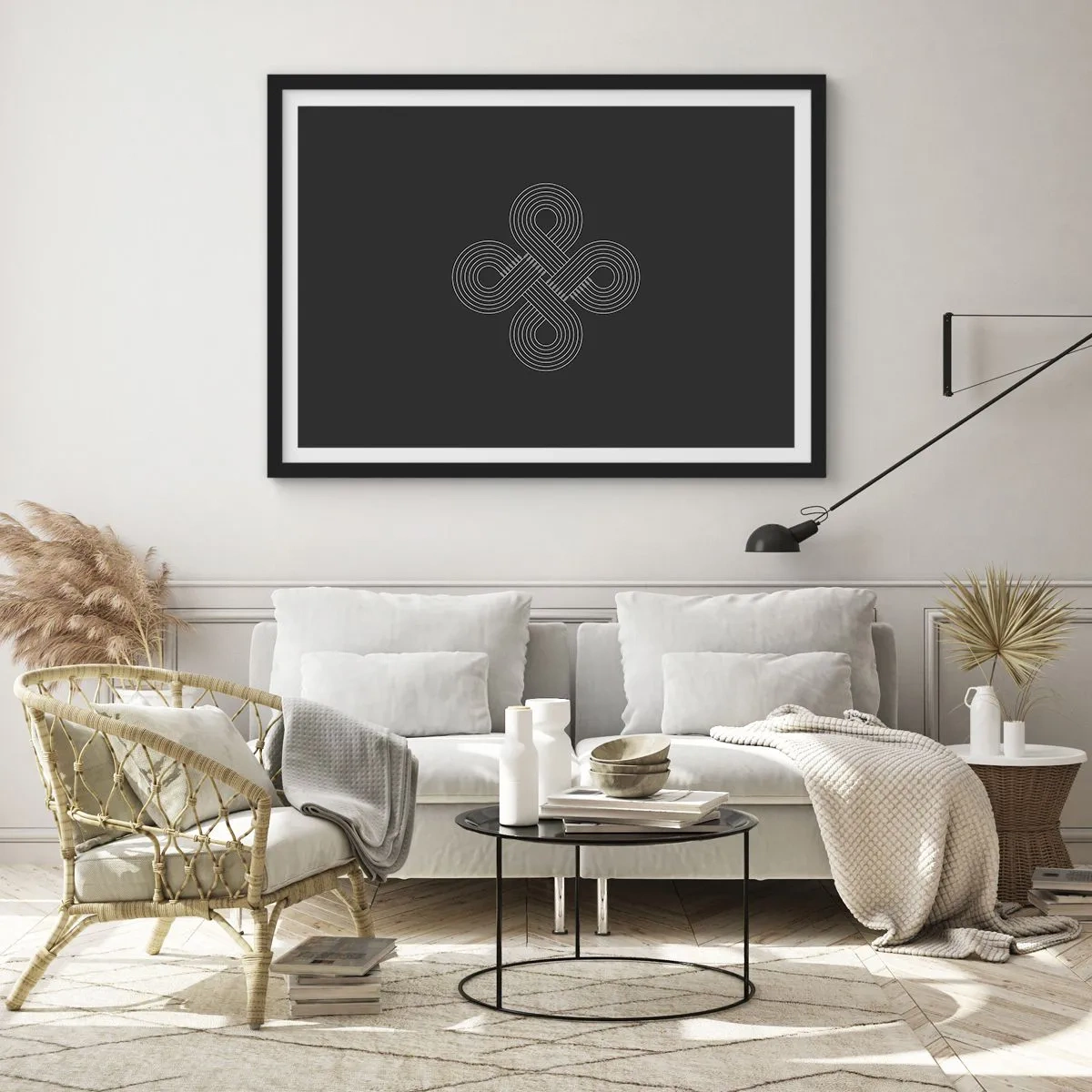 Pôster com moldura preta - No espírito celta - 70x50 cm