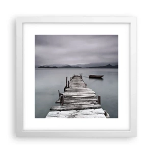 Pôster em moldura branca - Amanhã pode ir - 30x30 cm