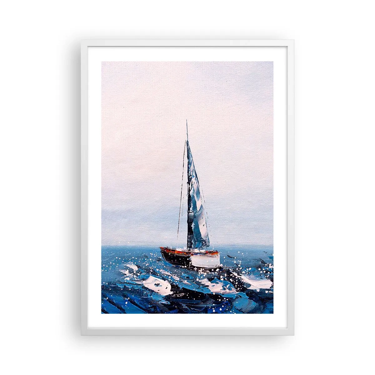 Pôster em moldura branca - Irmandade do vento - 50x70 cm