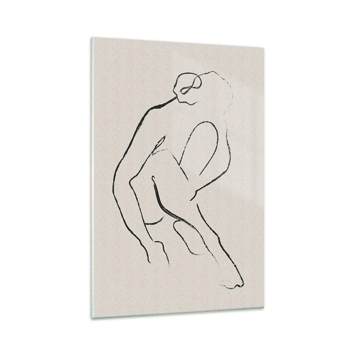 Quadro em vidro - Esboço íntimo - 80x120 cm