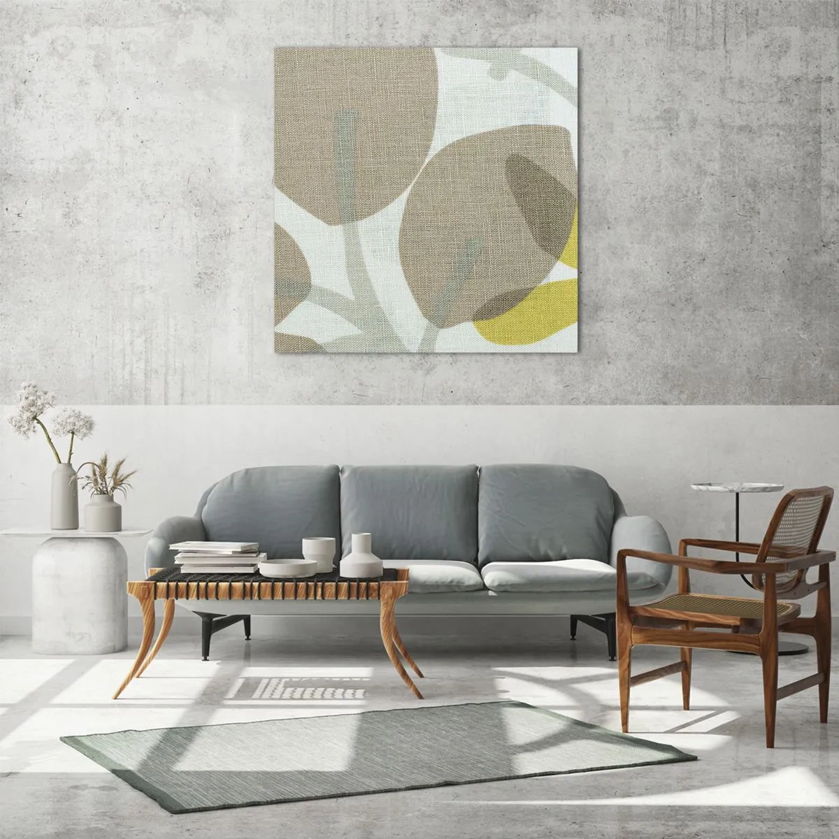 Quadro em vidro - Composição a pleno sol - 30x30 cm