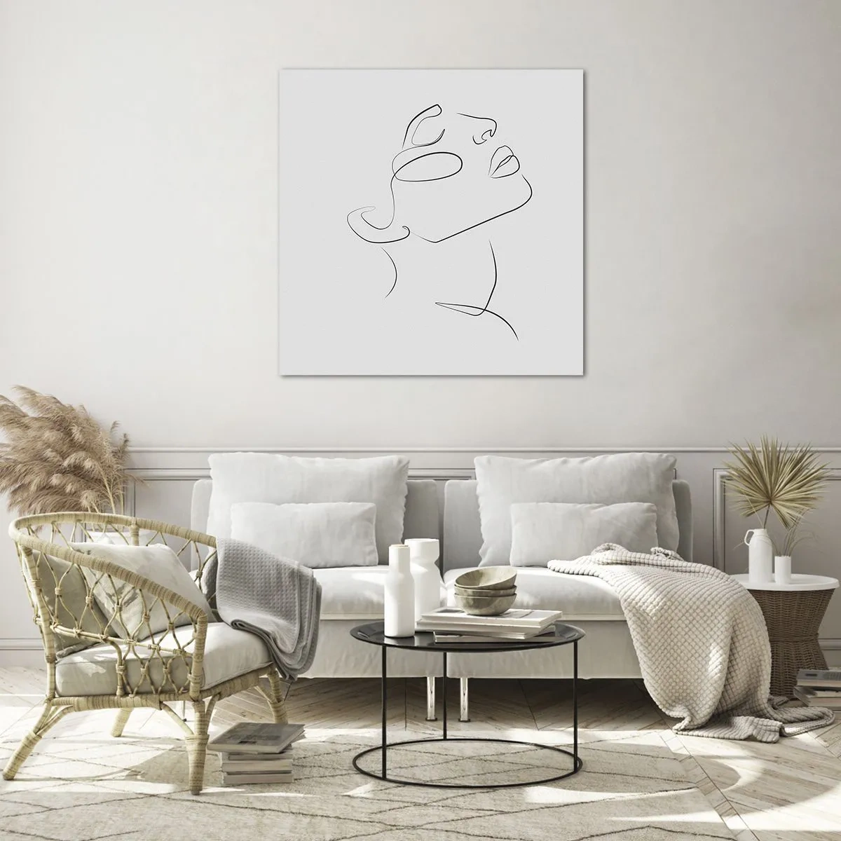 Quadro em vidro - Os meandros dos sonhos - 30x30 cm