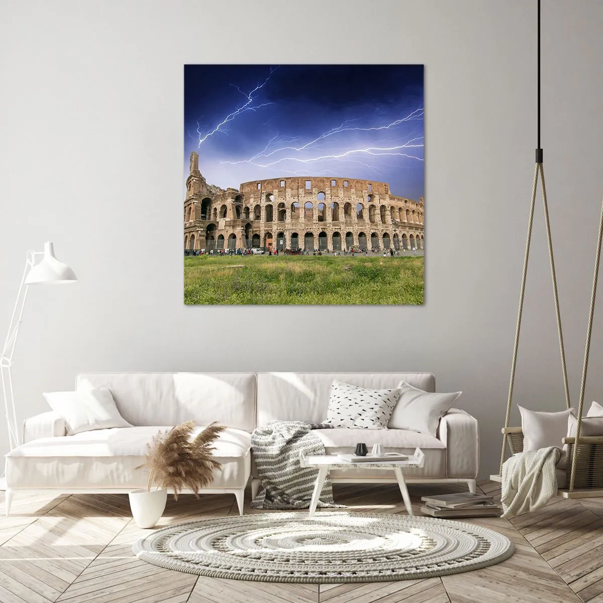 Quadro em tela - Arena de combate - 30x30 cm