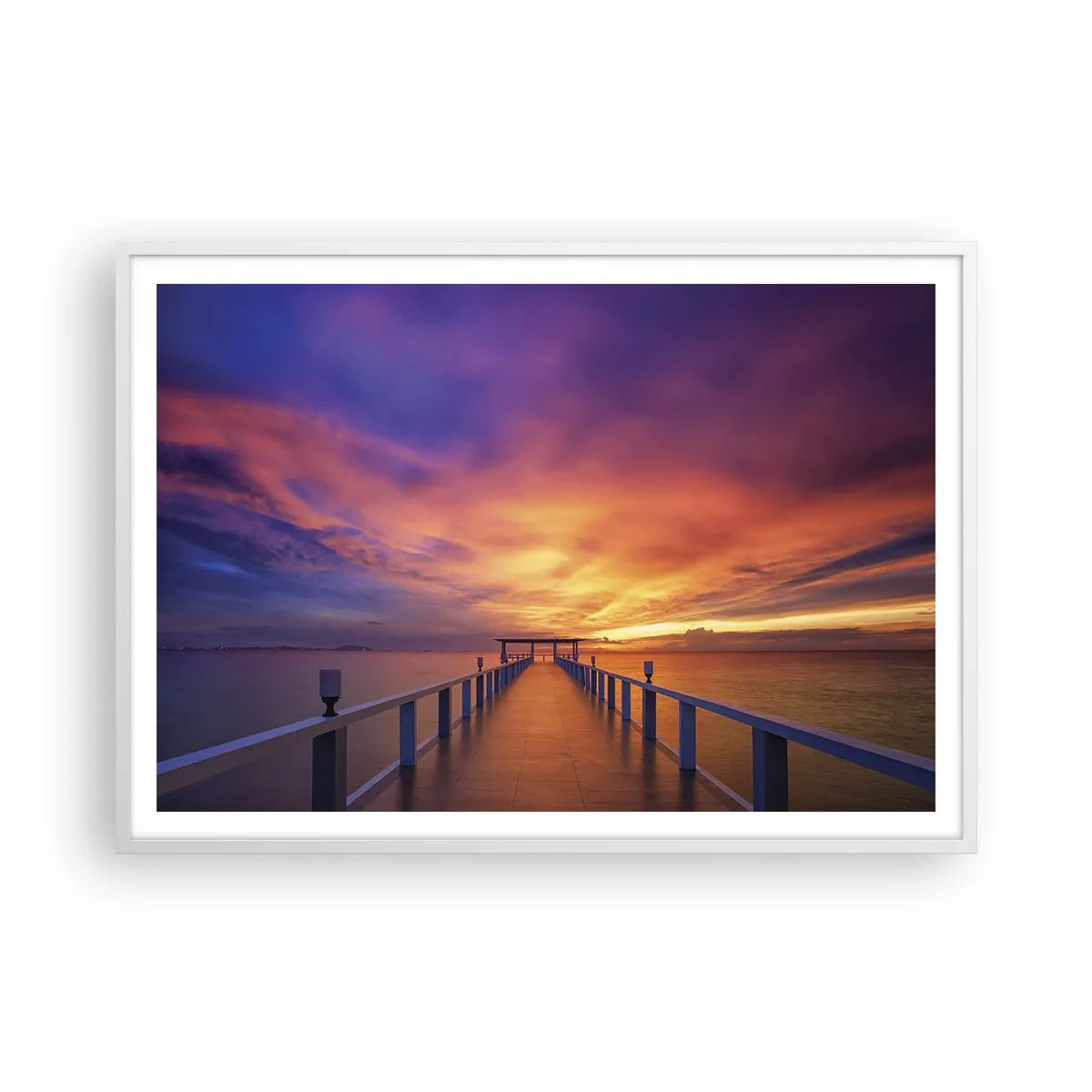 Pôster em moldura branca - Sem fim - 100x70 cm