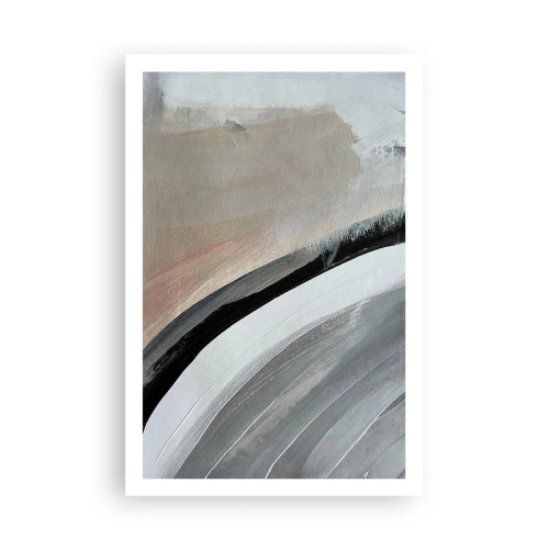 Pôster - Composição: arco preto e cinza - 61x91 cm