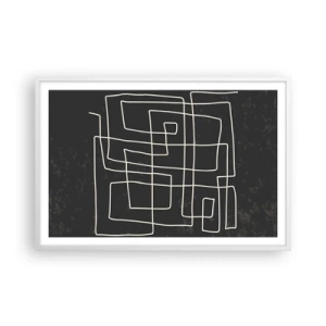 Pôster em moldura branca - Não é tão simples - 91x61 cm