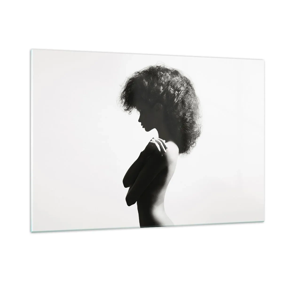 Quadro em vidro - Como uma flor em um caule fino - 120x80 cm