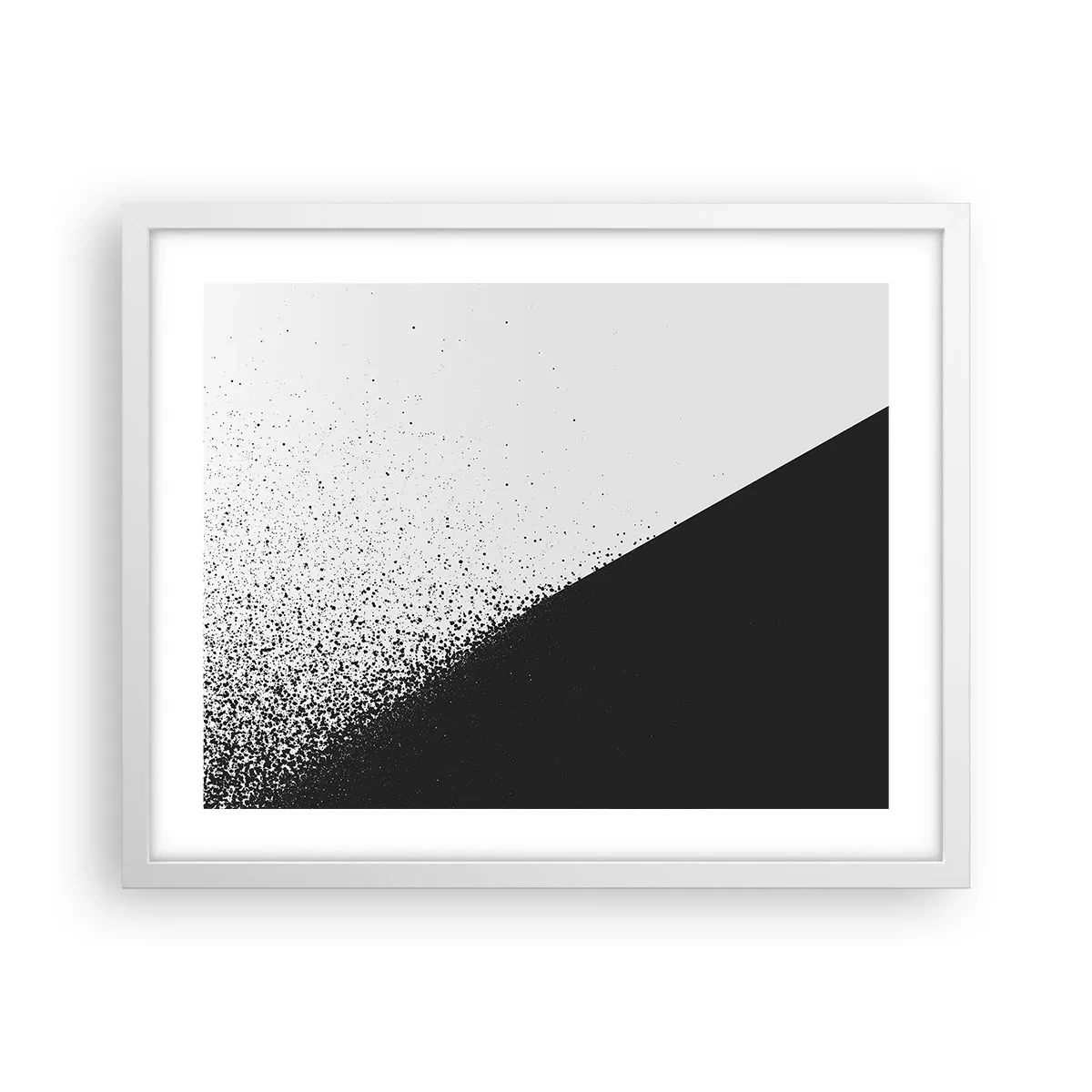 Pôster em moldura branca - Cada vez mais rápido, cada vez mais - 50x40 cm