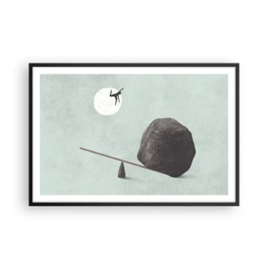 Pôster com moldura preta - Um sonho tornado realidade - 91x61 cm