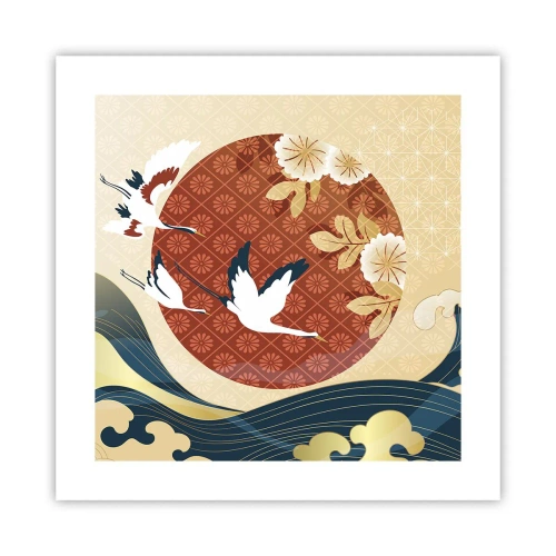 Pôster - Conto de fadas japonês - 40x40 cm
