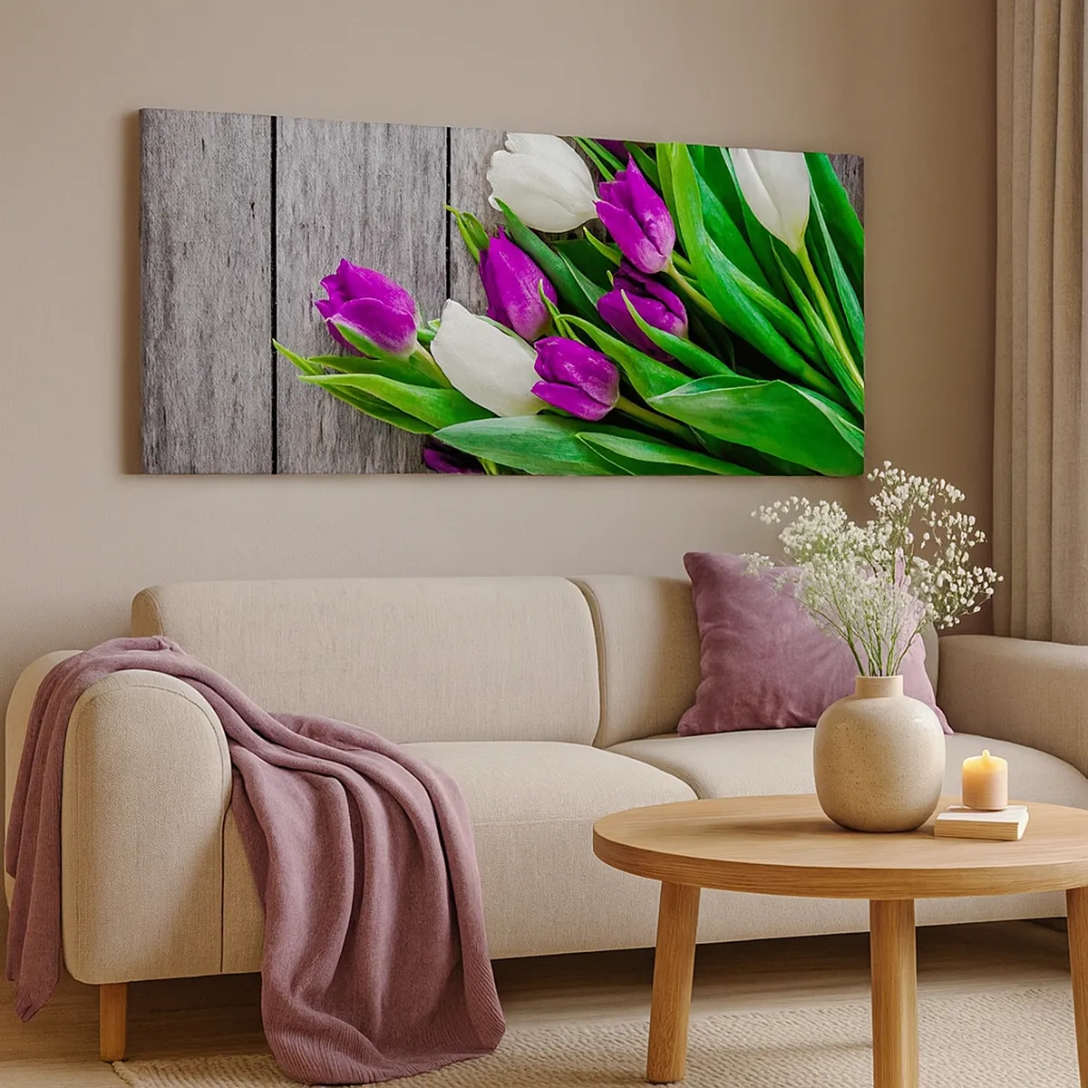 Quadro em tela - No dia do feriado da primavera - 30x30 cm