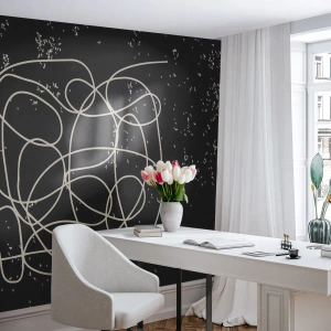 Papel de Parede Autocolante Deluxe Sticker - Pensamentos errantes - Abstração, Gráficos, Pedaço - 350x256 cm