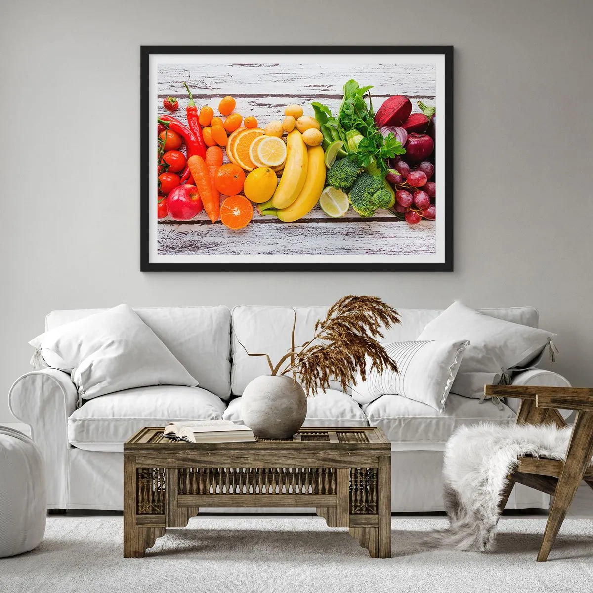 Pôster com moldura preta - Não é suficiente? - 70x50 cm