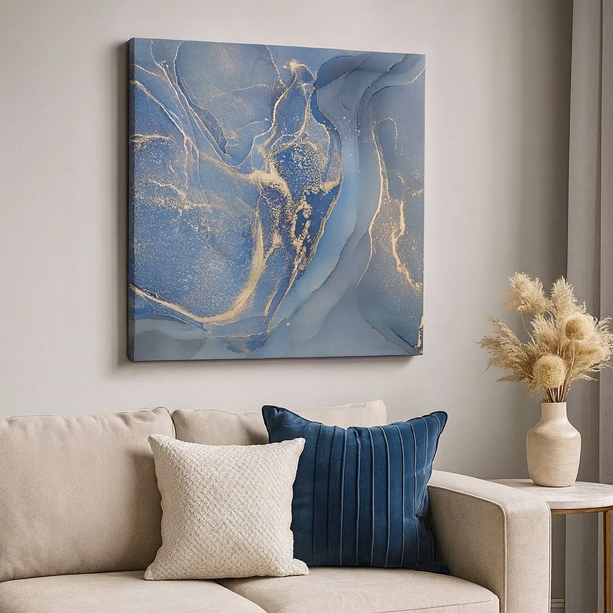 Quadro em tela - Pó dourado - 30x30 cm