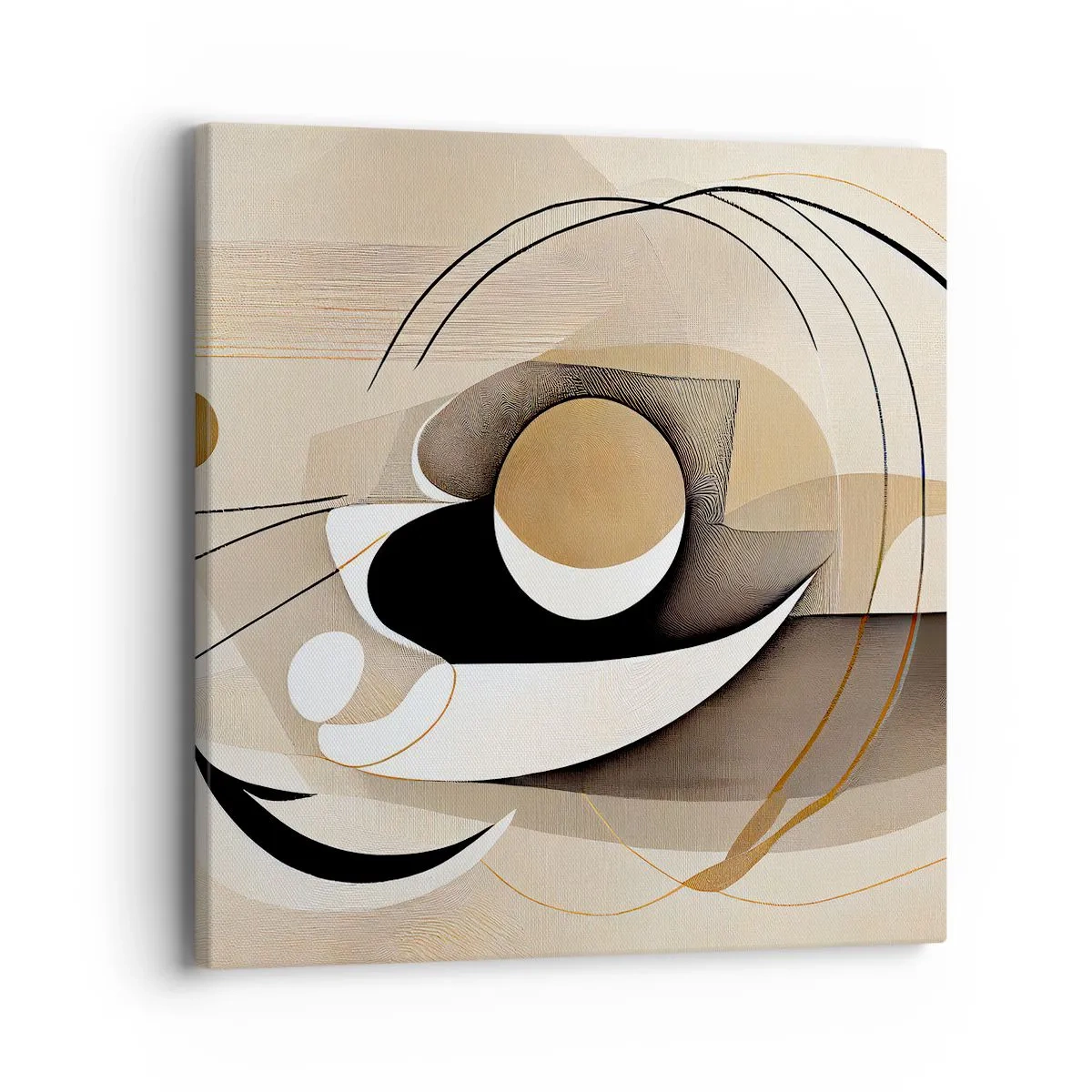 Quadro em tela - Composição: a essência da palavra - 40x40 cm