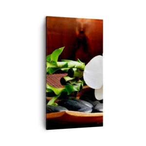 Quadro em tela - Renda-se ao toque da natureza - 45x80 cm