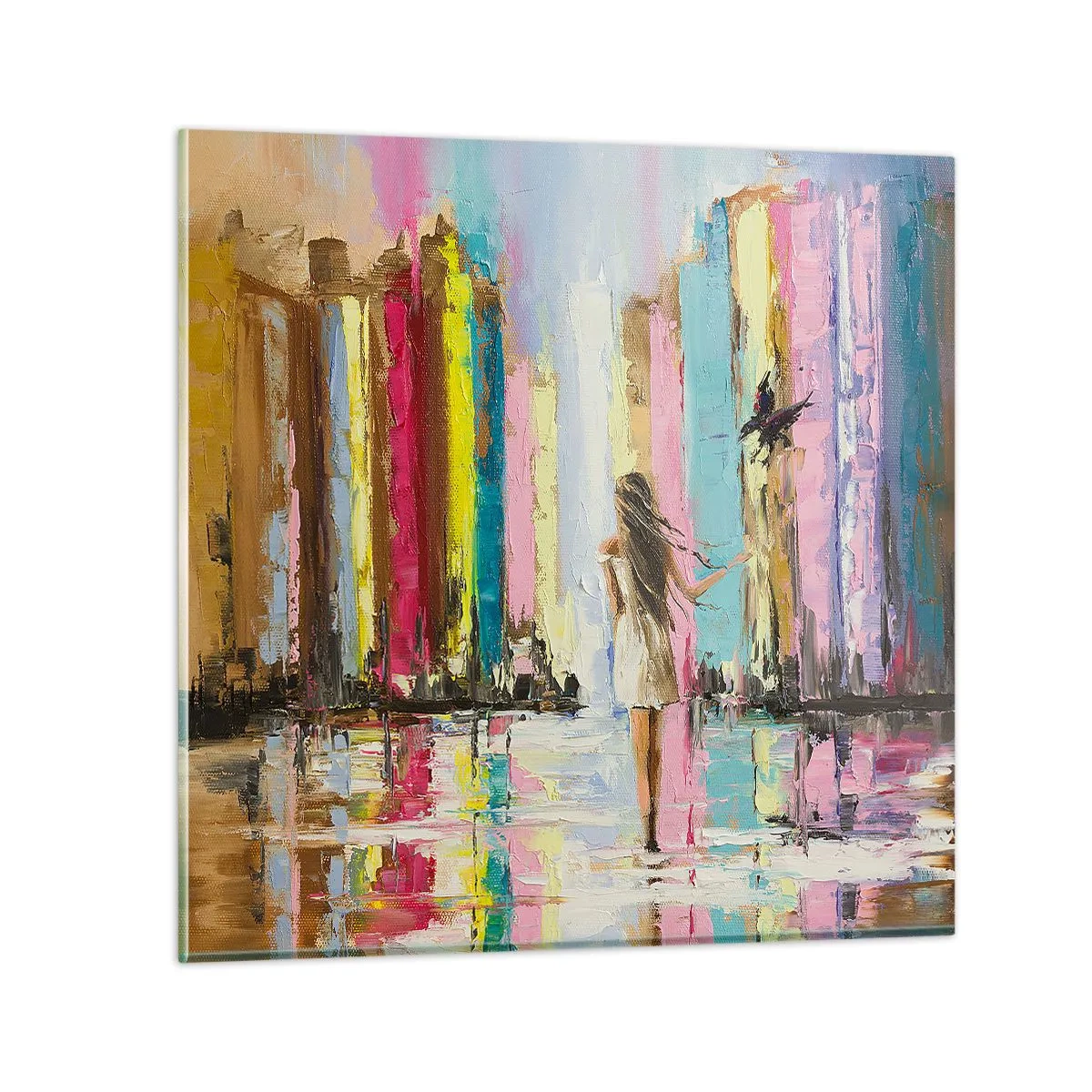 Quadro em vidro - Segue-me - 70x70 cm