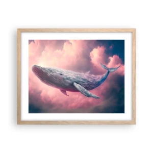 Pôster com moldura de carvalho claro - Esfregue seus olhos - 50x40 cm