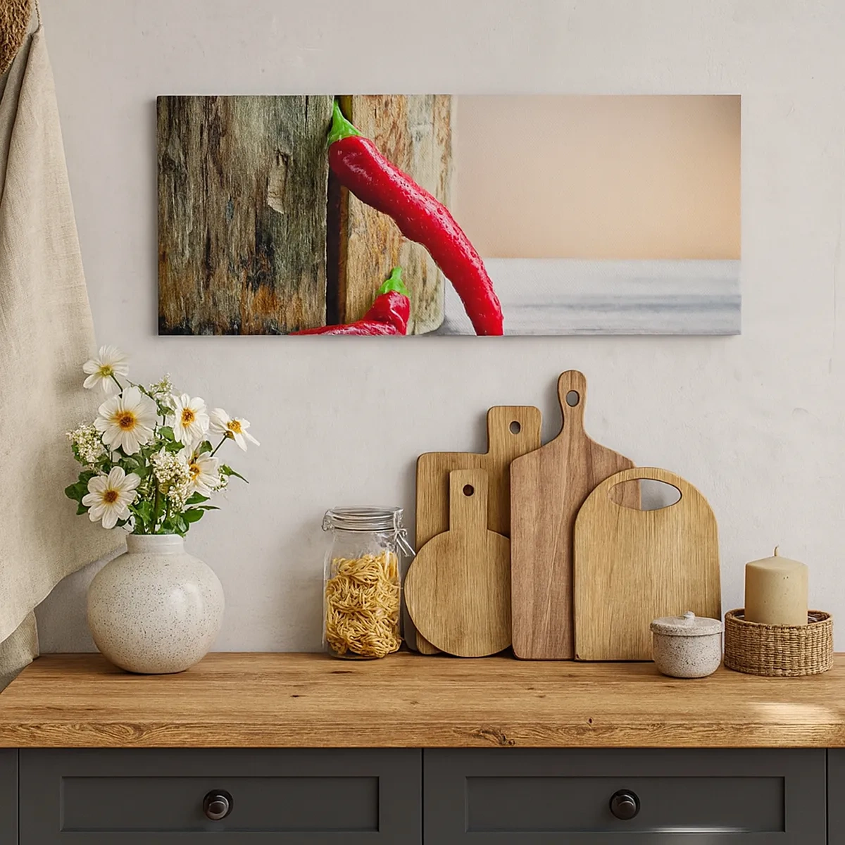 Quadro em tela - Red hot chili peppers - 30x30 cm